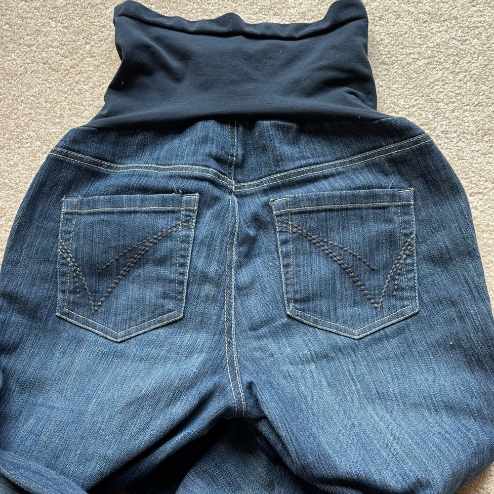 Maternity denim capris - Picture 4 of 6